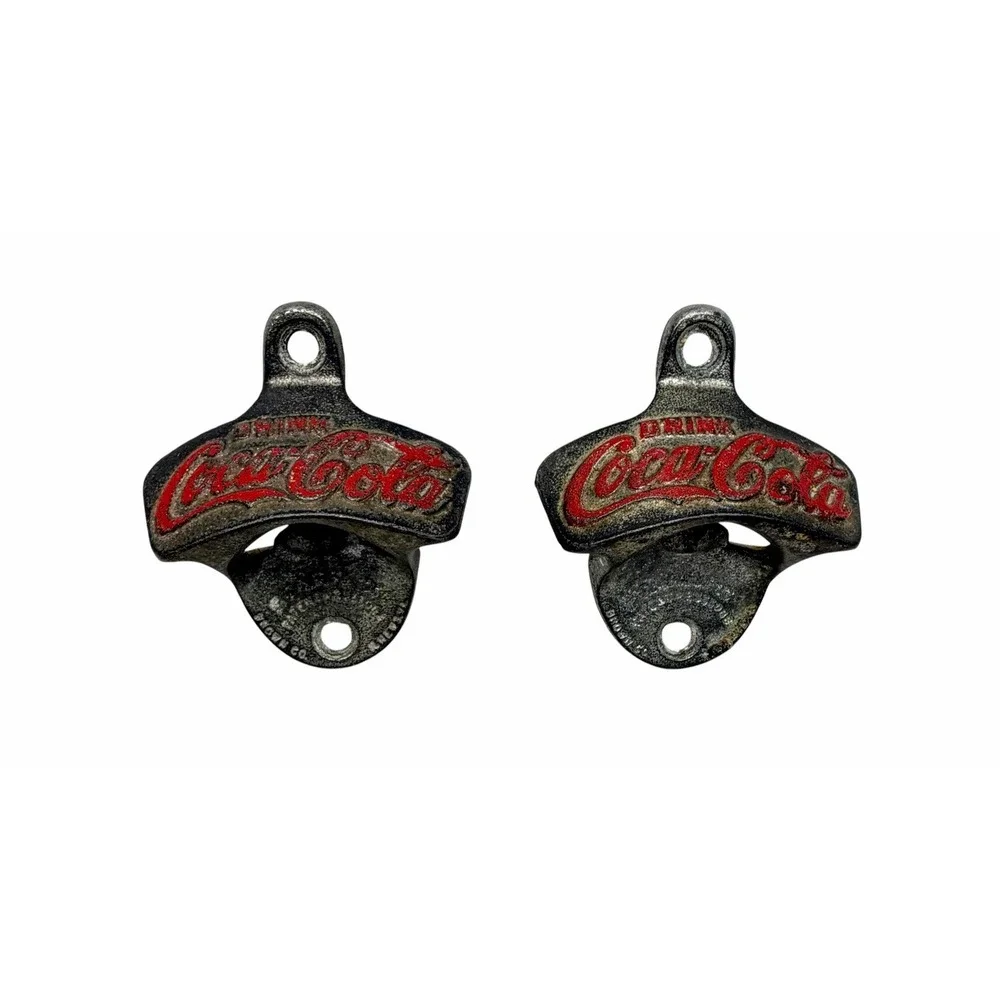 2  Coca Cola Metal Bottle Openers Wall Mount Starr, Numbers 2 & 4 Free Shipping